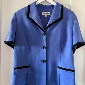 Danny & Nicole Periwinkle Button Down Blouse